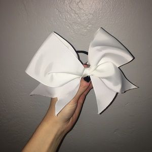 White Cheer Bow